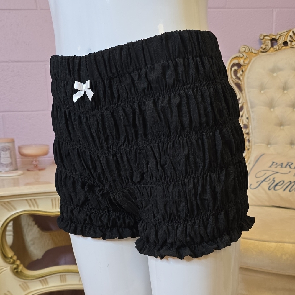 NWT Ruched High Waist Bloomer Shorts from Amazon SM Black